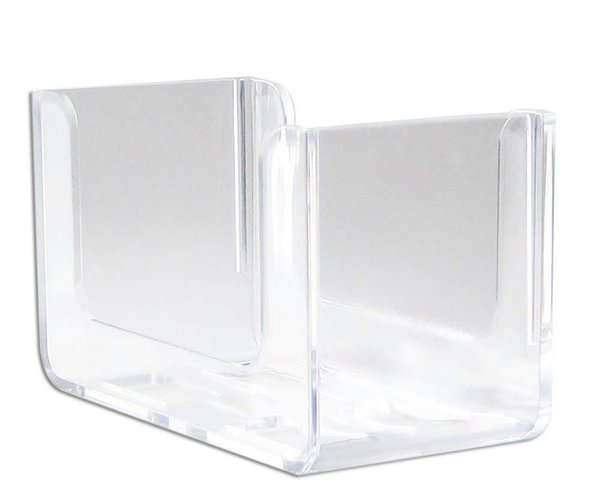 Bierdeckelhalter in Transparent für quadratische Bierdeckel  -  im Doppelpack (2 Stück)
