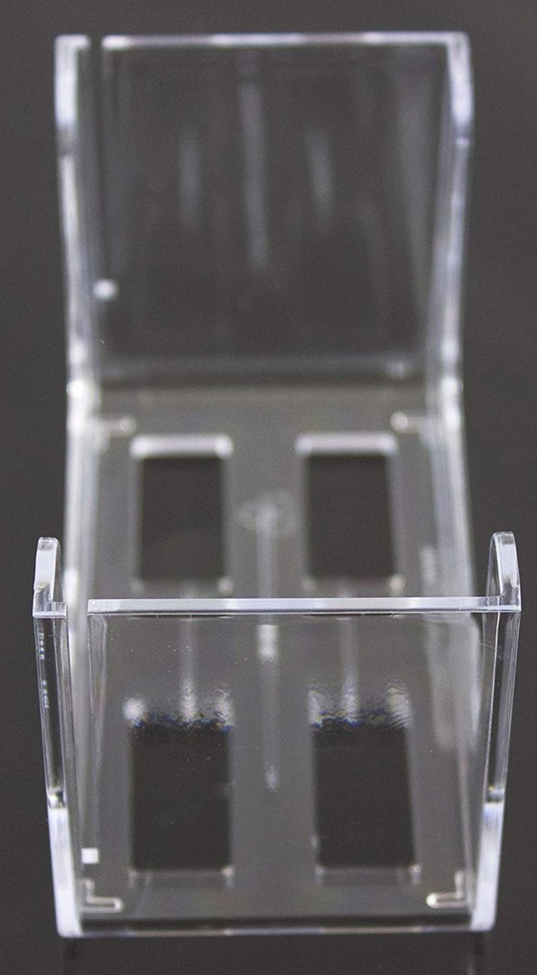 Bierdeckelhalter in Transparent für quadratische Bierdeckel - 10 Stück